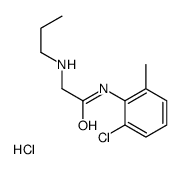 [2-(2-chloro-6-methylanilino)-2-oxoethyl]-propylazanium,chloride结构式