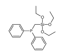 diphenyl(triethoxysilylmethyl)phosphane Structure