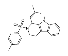 1-(2-Methyl-1-propenyl)-2-(p-toluenesulphonyl)-1,2,3,4-tetrahydro-β-carboline Structure