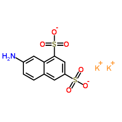 1,3-Naphthalenedisulfonic acid,7-amino-,potassium salt Structure