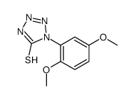 1-(2,5-dimethoxyphenyl)-2H-tetrazole-5-thione结构式