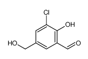 3-chloro-2-hydroxy-5-(hydroxymethyl)benzaldehyde结构式