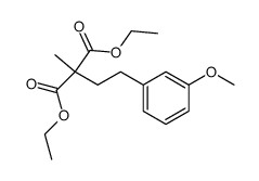 (3-methoxy-phenethyl)-methyl-malonic acid diethyl ester Structure