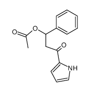 2-acetoxy-2-hydroxyl-2-phenylethyl 2(1H)-pyrrolyl ketone结构式