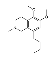 8-butyl-5,6-dimethoxy-2-methyl-3,4-dihydro-1H-isoquinoline Structure