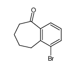 1-bromo-6.7.8.9-tetrahydrobenzo[7]annulen-5-one Structure