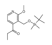 1-[3-(tert-butyldimethylsilanyloxymethyl)-2-methoxypyridin-4-yl]propan-1-one结构式