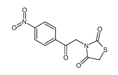 3-[2-(4-nitrophenyl)-2-oxoethyl]-1,3-thiazolidine-2,4-dione Structure