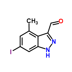 6-Iodo-4-methyl-1H-indazole-3-carbaldehyde picture