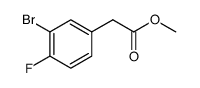 Benzeneacetic acid, 3-bromo-4-fluoro-, methyl ester structure