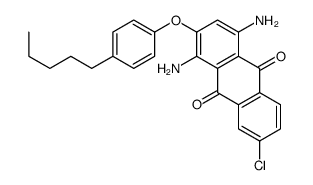 1,4-diamino-7-chloro-2-(4-pentylphenoxy)anthracene-9,10-dione Structure