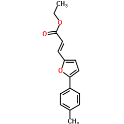 3-(5-P-TOLYL-FURAN-2-YL)-ACRYLIC ACID ETHYL ESTER Structure