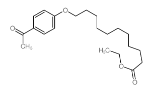 ethyl 11-(4-acetylphenoxy)undecanoate结构式