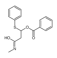 [3-(methylamino)-3-oxo-1-phenylsulfanylpropyl] benzoate Structure