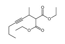 diethyl 2-hept-3-yn-2-ylpropanedioate结构式