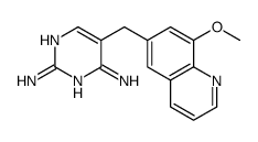 5-[(8-methoxyquinolin-6-yl)methyl]pyrimidine-2,4-diamine Structure