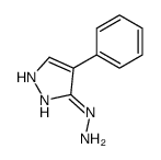 (4-phenyl-1H-pyrazol-5-yl)hydrazine结构式