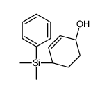 (1S,4R)-4-[dimethyl(phenyl)silyl]cyclohex-2-en-1-ol结构式