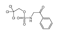 2,2,2-trichloroethyl N-phenacylsulfamate Structure