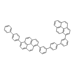 1-(4-phenylphenyl)-6-[3-[4-(3-pyren-1-ylphenyl)phenyl]phenyl]pyrene Structure