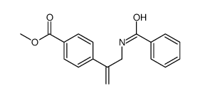 methyl 4-(3-benzamidoprop-1-en-2-yl)benzoate结构式