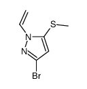 3-bromo-1-ethenyl-5-methylsulfanylpyrazole结构式