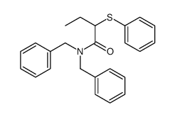 N,N-dibenzyl-2-phenylsulfanylbutanamide结构式