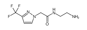 1H-Pyrazole-1-acetamide, N-(2-aminoethyl)-3-(trifluoromethyl) Structure