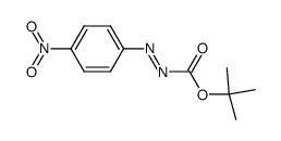 tert-butyl 2-(4-nitrophenyl)diazenecarboxylate结构式