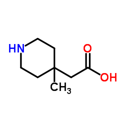 (4-Methyl-4-piperidinyl)acetic acid Structure