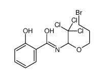 N-[1-(3-bromopropoxy)-2,2,2-trichloroethyl]-2-hydroxybenzamide Structure