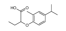 Butanoic acid, 2-[2-methyl-4-(1-methylethyl)phenoxy] Structure