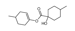 1-hydroxy-4-methyl-cyclohexanecarboxylic acid-(4-methyl-cyclohex-1-enyl ester)结构式