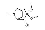 2α-hydroxytropan-3-one dimethyl acetal Structure