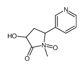 3-hydroxy-1-methyl-1-oxido-5-pyridin-3-ylpyrrolidin-1-ium-2-one结构式