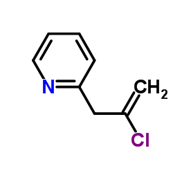 2-(2-Chloro-2-propen-1-yl)pyridine Structure