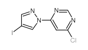 4-CHLORO-6-(4-IODO-1H-PYRAZOL-1-YL)PYRIMIDINE structure