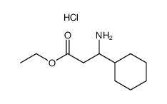 ethyl 3-amino-3-cyclohexylpropanoate hydrochloride Structure