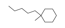 1-methyl-1-pentylcyclohexane结构式