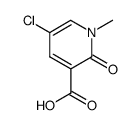 5-chloro-1-methyl-2-oxo-1,2-dihydropyridine-3-carboxylic acid Structure