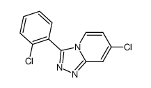 7-chloro-3-(2-chlorophenyl)-[1,2,4]triazolo[4,3-a]pyridine Structure