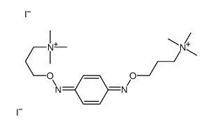 trimethyl-[3-[[4-[3-(trimethylazaniumyl)propoxyimino]cyclohexa-2,5-dien-1-ylidene]amino]oxypropyl]azanium,diiodide结构式