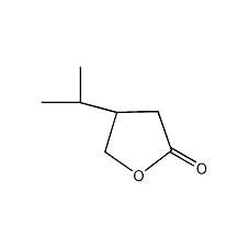 3-Isopropyl-4-butanolide structure