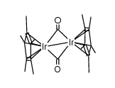 {(η5-(CH3)5cyclopentadienyl)(μ-carbonyl)iridium}2 Structure