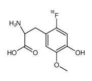 3-O-methyl-6-fluoro-dopa structure