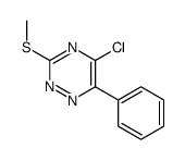 5-CHLORO-3-(METHYLTHIO)-6-PHENYL-1,2,4-TRIAZINE Structure