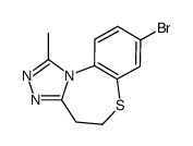 8-bromo-1-methyl-4,5-dihydro-[1,2,4]triazolo[3,4-d][1,5]benzothiazepine Structure