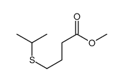 methyl 4-propan-2-ylsulfanylbutanoate结构式