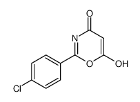 2-(4-chlorophenyl)-6-hydroxy-1,3-oxazin-4-one结构式