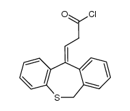 3-(6,11-dihydrodibenzo[b,e]thiepin-11-ylidene)propionyl chloride结构式